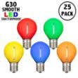 Multi - G30 - Plastic Filament LED Replacement Bulbs - 25 Pack