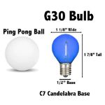 Multi - G30 - Plastic Filament LED Replacement Bulbs - 25 Pack