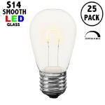 Warm White S14 U-Shaped LED Glass Flex Filament Replacement Bulbs 25 Pack