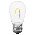Pure White S14 U-Shaped LED Glass Flex Filament Replacement Bulbs 25 Pack