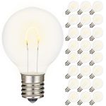 Warm White G40 U-Shaped LED Plastic Flex Filament Replacement Bulbs 25 Pack