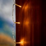 LED Curtain Lights 300 LED Warm White 8 Function Non-Connectable Clear Wire 