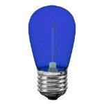 Blue S14 LED Plastic Filament Medium Base e26 Bulbs  - 5pk
