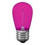 Pink S14 LED Plastic Filament Medium Base e26 Bulbs  - 5pk