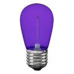 Purple S14 LED Plastic Filament Medium Base e26 Bulbs  - 5pk