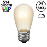 Frosted Warm White S14 U-Shaped LED Glass Flex Filament Replacement Bulbs 25 Pack