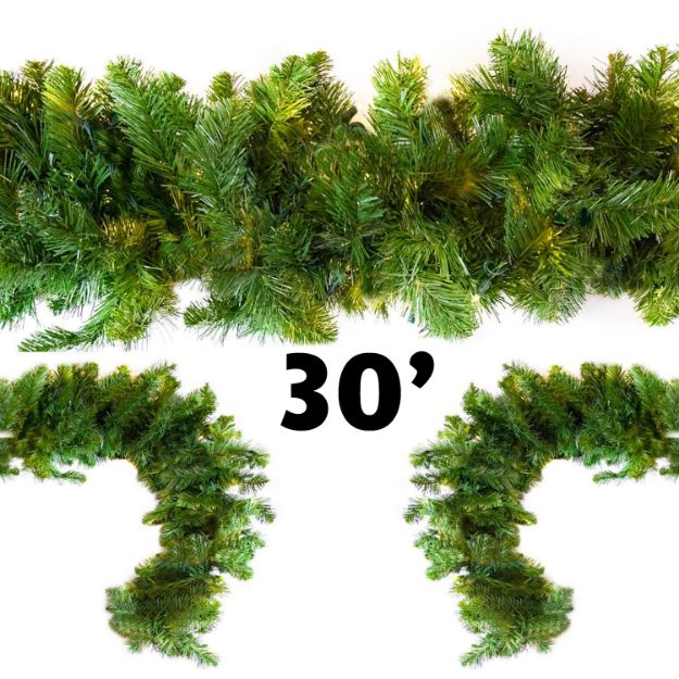 30' Unlit Deluxe Colorado Pine Garland