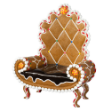 6' Tall Gingerbread Throne
