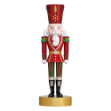 7' Red, Green and White Nutcracker