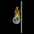 5' Ball Ornament Pole Mount