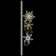 6' Pole Mount with Snowflakes