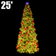25' Classic Sequoia Lit Tree with Metal Stand