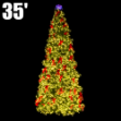 35' Sequoia Branch Lit Tree with Metal Frame