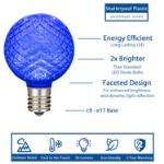 Multi Color Diamond Faceted LED G50 Globe Bulbs - 25pk