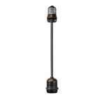 6" Medium Base (E26) Socket Extender  (Drop)– Black