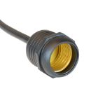 6" Medium Base (E26) Socket Extender  (Drop)– Black