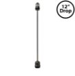 12" Medium Base (E26) Socket Extender (Drop) – Black