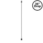 36" Medium Base (E26) Socket Extender (Drop) – Black