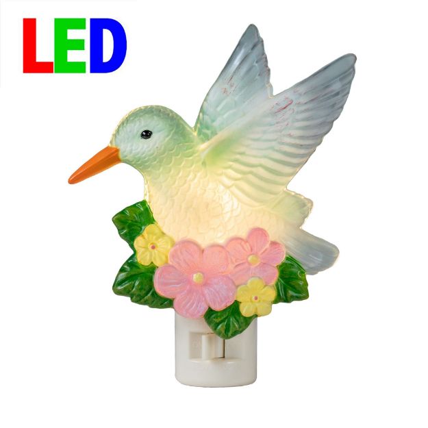 Night Light - Hummingbird - Swivel Plug w/LED Bulb
