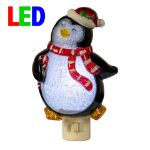 Winter Night Light - Penguin - Swivel Plug w/LED Bulb