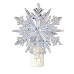 Winter Night Light - Snowflake - Swivel Plug w/LED Bulb