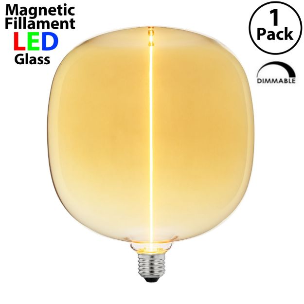 Flex Filament LED Gold Glass Warm White Medium Base Bulb - 1pk