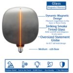 Flex Filament LED Smoked Glass Warm White Medium Base Bulb - 1pk