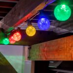 Multi Color Diamond Faceted LED G50 Globe Bulbs - 25pk