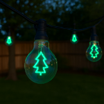 LED Christmas Tree Decorative Filament G80 Medium Base Glass Bulb  - 1pk