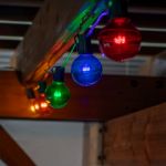 5 Pack Multi Colored LED G50 Globe Bulbs