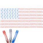 USA Flag LED Net Lights 84"x 42" Transparent Wire