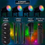 4 Light RGBWW Smart App Controlled Garden Spot Lights