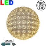 Coaxial 100 Warm White LED 7.5" Sphere
