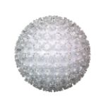 Coaxial 100 Pure White LED 7.5" Sphere