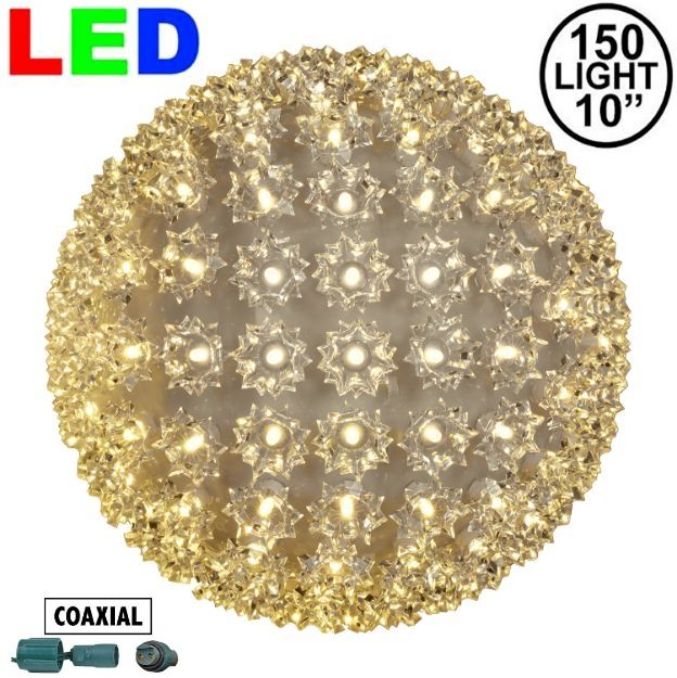 Coaxial 150 Warm White LED 10" Sphere