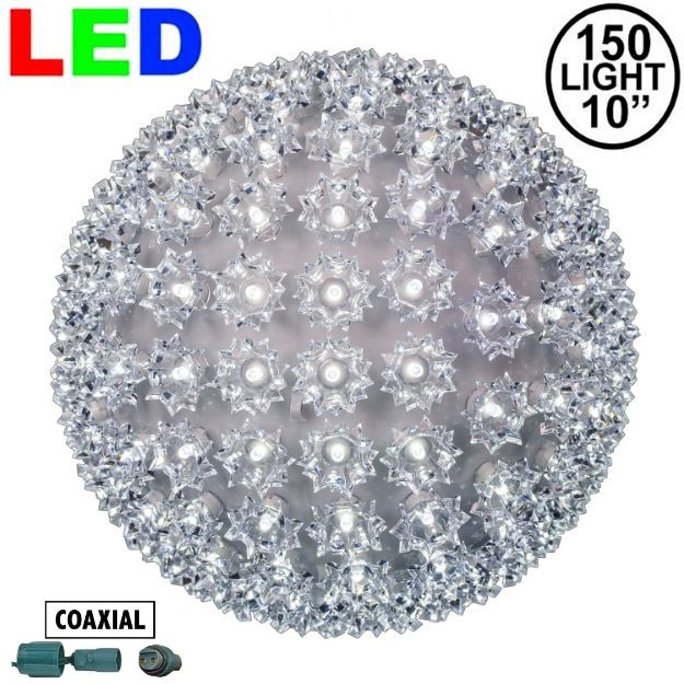 Coaxial 150 Pure White LED 10" Sphere