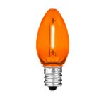 Orange C7 LED Plastic Filament Replacement Bulbs 25 Pack