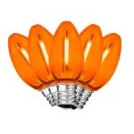 Orange C7 LED Plastic Filament Replacement Bulbs 25 Pack