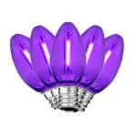 Purple C7 LED Plastic Filament Replacement Bulbs 25 Pack