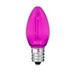Pink C7 LED Plastic Filament Replacement Bulbs 25 Pack