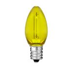 Yellow C7 LED Plastic Filament Replacement Bulbs 25 Pack