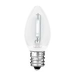 Pure White C7 LED Plastic Filament Replacement Bulbs 25 Pack
