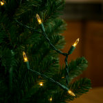 Non Connectable Green Wire Mini Lights 35 Light 13.5'