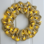 Yellow 50 Light 11' Long White Wire Christmas Mini Lights