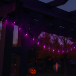 Black Wire Purple Christmas Mini Lights 50 Light 11 Feet Long