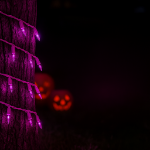 Purple Christmas Mini Lights 100 Light 50 Feet Long on White Wire
