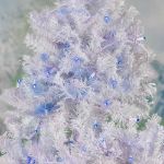 Commercial Grade Wide Angle 100 LED Blue 34' Long White Wire