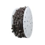 C9 Decorate Like a Pro® Kit - 1000' LED Diamond Faceted Pure White Brown Wire w/12" Bulb Spacing