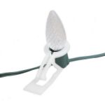 C9 Decorate Like a Pro® Kit - 1000' LED Diamond Faceted Pure White Brown Wire w/12" Bulb Spacing