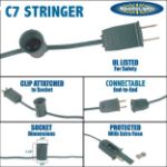 C7 50' Stringers 12" Spacing Brown Wire